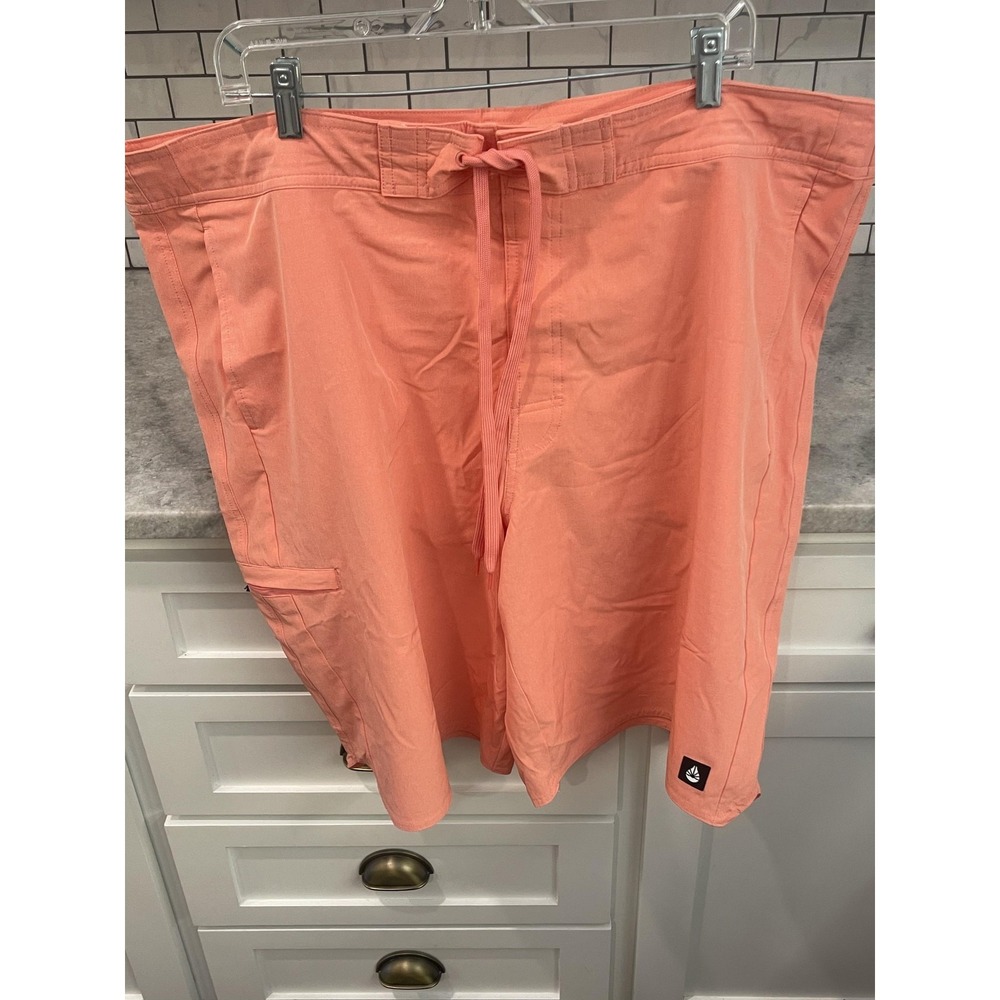 ORageous Board Shorts Mens 2XL Orange Swim Trunks Surf Quick Dry Pockets